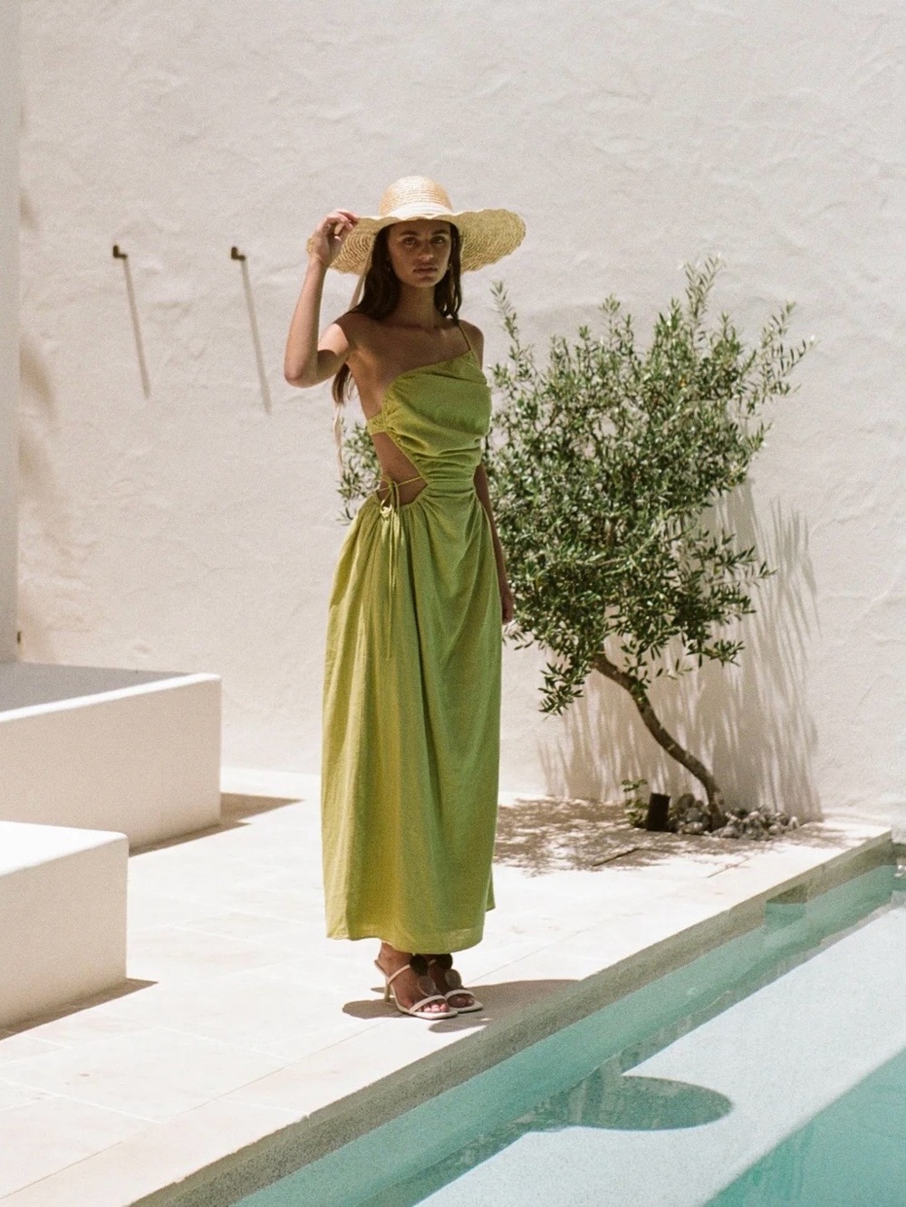 NWT SABO Mahya Midi Cutout Dress Size S